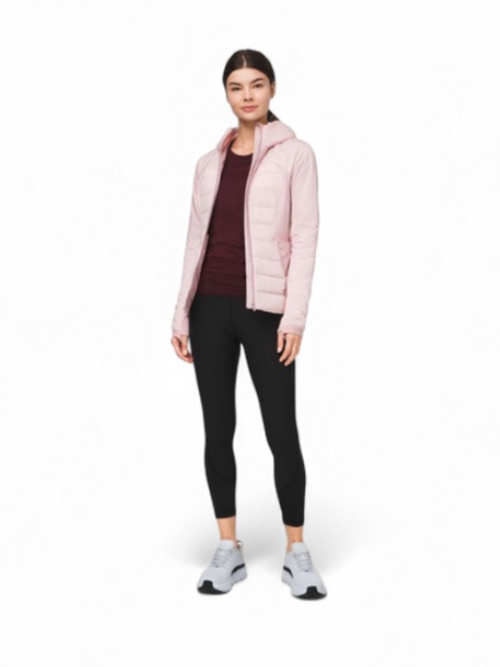Lululemon Down For It All Jacket Porcelain Pink Lightweight Puffy Coat Size 8
